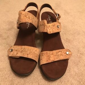 Like new Helle Comfort Cork Heels S10